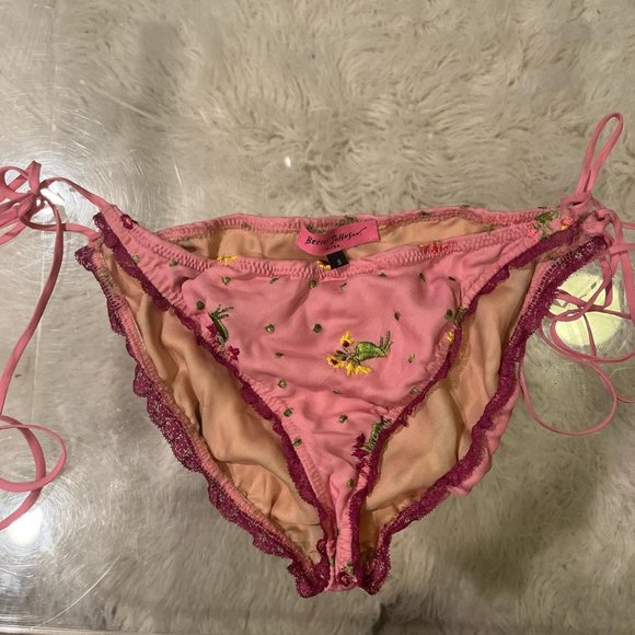 RARE Betsey Johnson ULTRA silk bikini - Picture 3 of 6